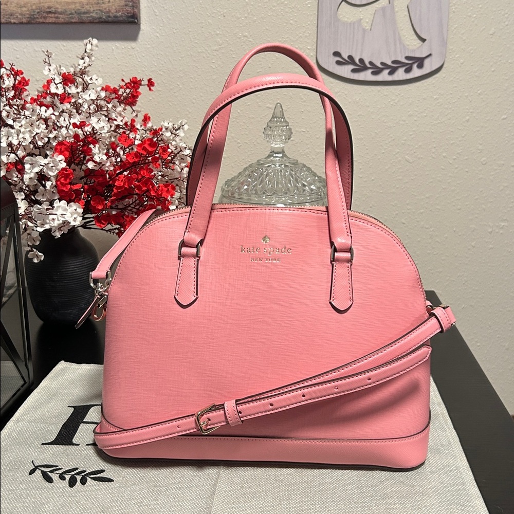 Kate♠️Spade Pink Sadie Dome Satchel Crossbody Grab it fast!  EUC